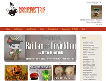 Tablet Screenshot of circusposterus.com